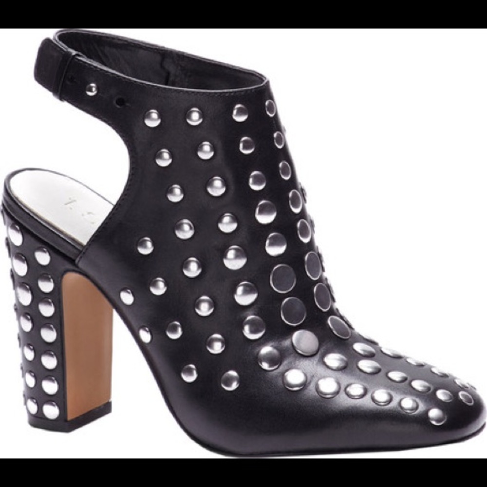 1. STATE LEATHER SQUARE TOE HEELS